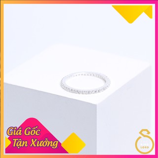 [RẺ VÔ ĐỊCH - BẠC THẬT] Nhẫn bạc ta 95% - Nhẫn đính đá nguyên chiếc - Form nhẫn dày, cứng cáp, nhiều bạc, không móp méo