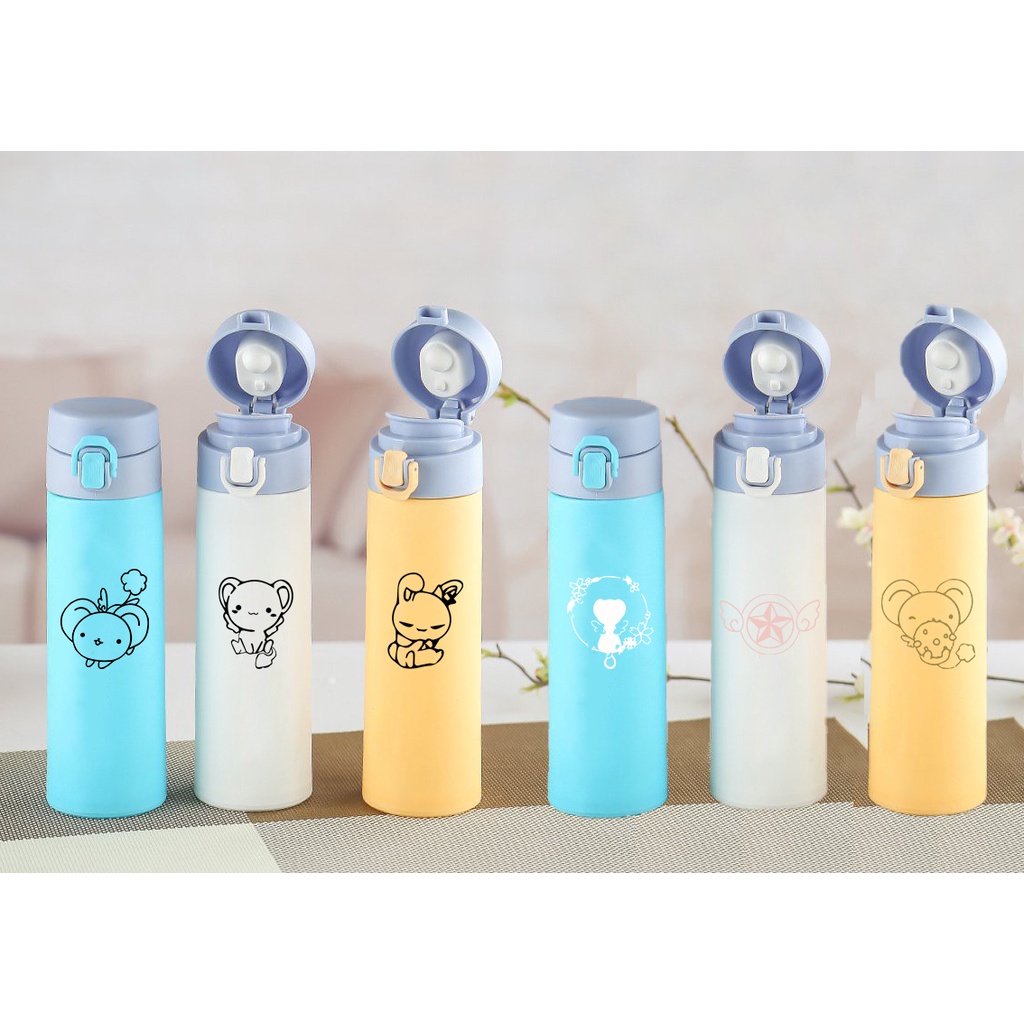 bình nước 2 lớp kero CCS B2DC14 dễ thương cute hoạt hình 400-500ml
