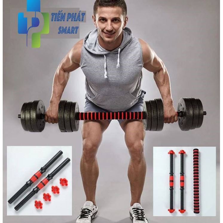 Tạ tập tay đẩy kết hợp, 20 KG tạ nam nữ tập gym tập thon tay( Hàng chuẩn phòng Gym Bảo Hành 12 Tháng)