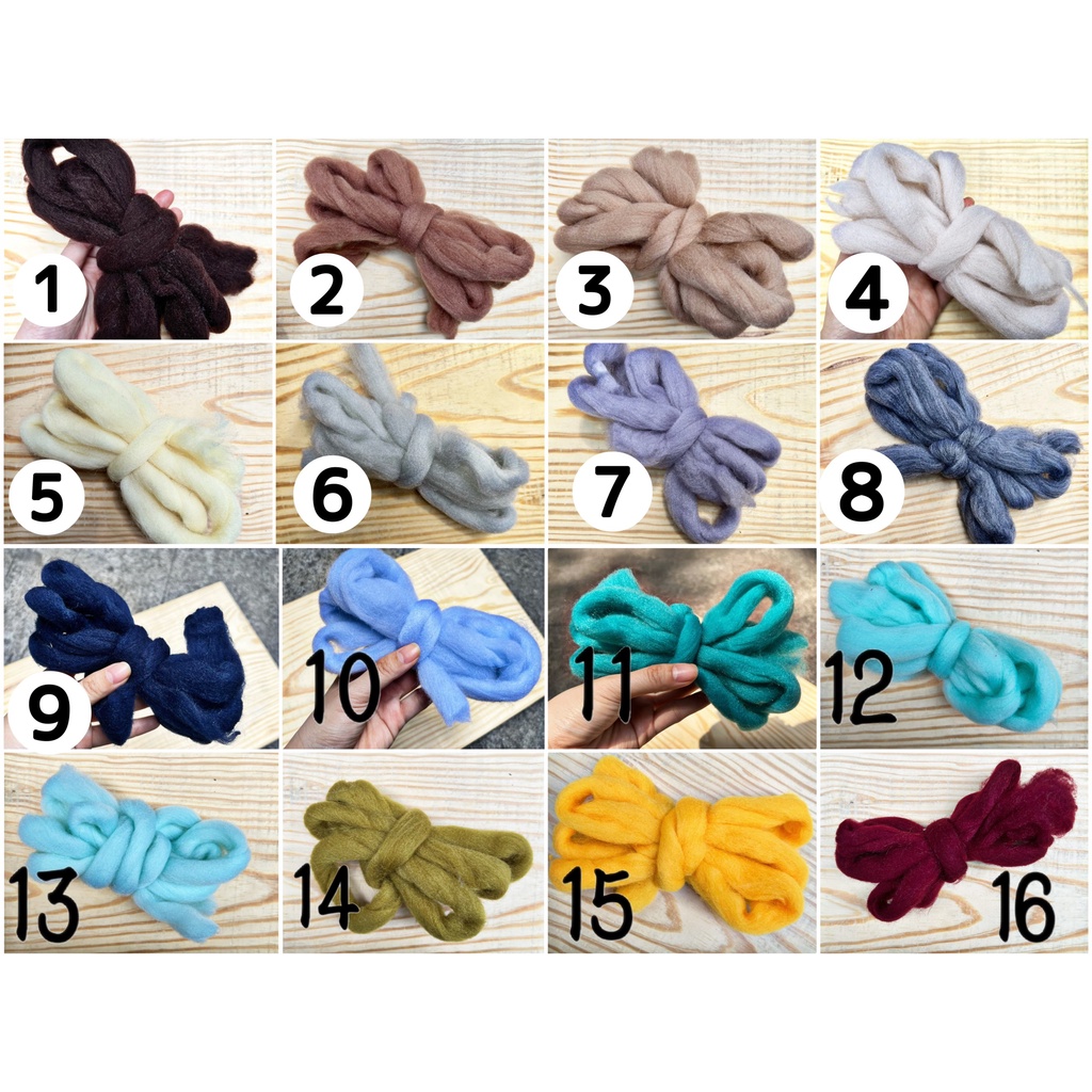 Bó 250g LEN CHUNKY - SỢI LEN TO, LÀM WEAVING, RÈM MACRAME