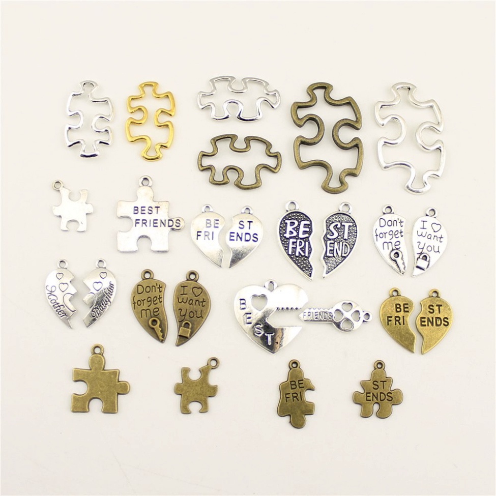 Sale 68% Mặt dây chuyền chữ Best Friends dùng làm đồ trang sức, P-23x20mm Giá Gốc 21000 đ - 2K46-13
