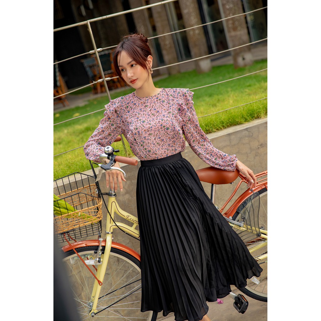 OLV - Áo Pink Frilly Side Top | BigBuy360 - bigbuy360.vn