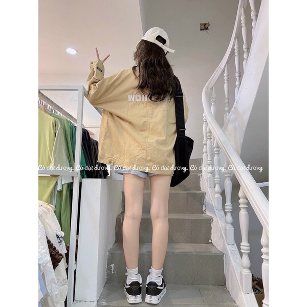 Áo Kaki Bomber R Và Won From Rộng Siêu Đẹp Mặc thoải Mái Unisex