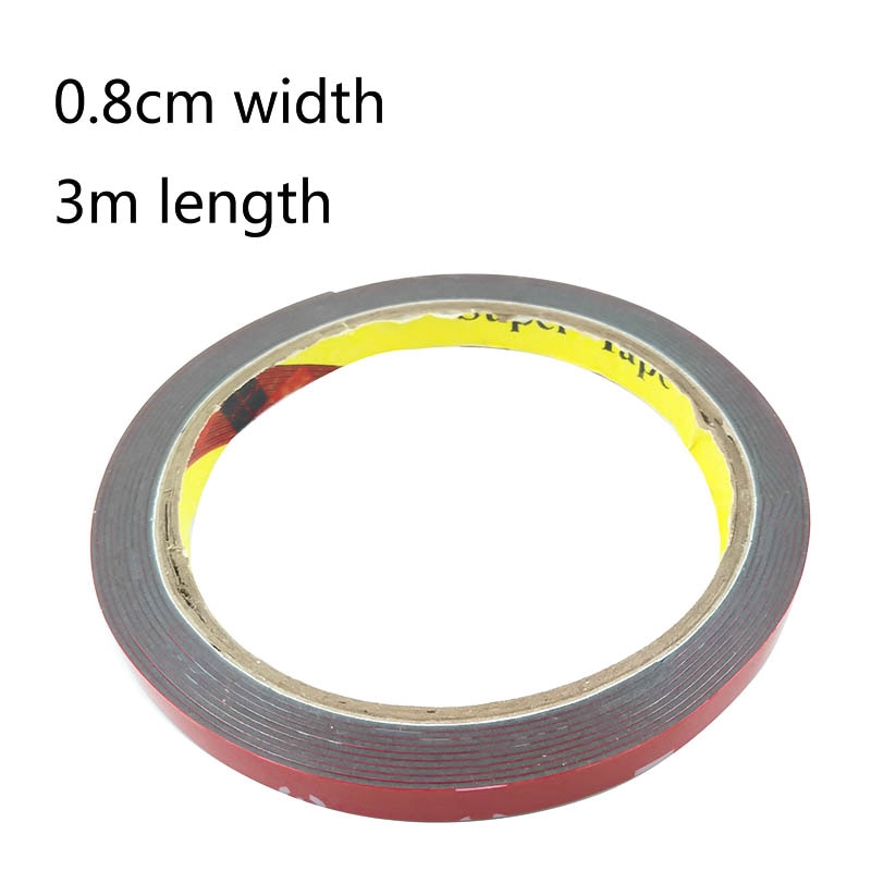 Cuộn băng keo xốp acrylic hai mặt dài 3m rộng 10mm dùng trang trí xe ô tô