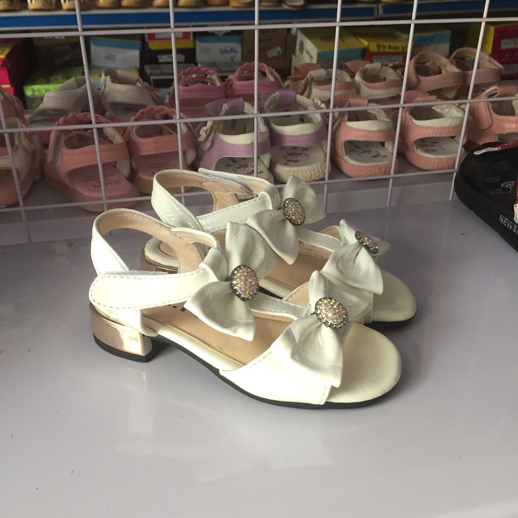 sandal Bé Gái Size 27-31 hai nơ xinh