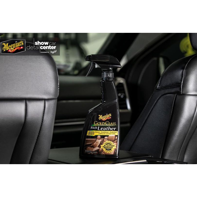 Meguiar's MUA Chai xịt dưỡng da 3 trong 1 TẶNG khăn lau nội thất - Gold Class Rich Leather & Supreme Towel, G10916_KLX