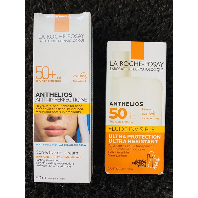 Kem chống nắng La Rocher Posay Spf50 Anthelios Anti Imperfection/ Anthelios XL Fluid/Anti shine Gelcream