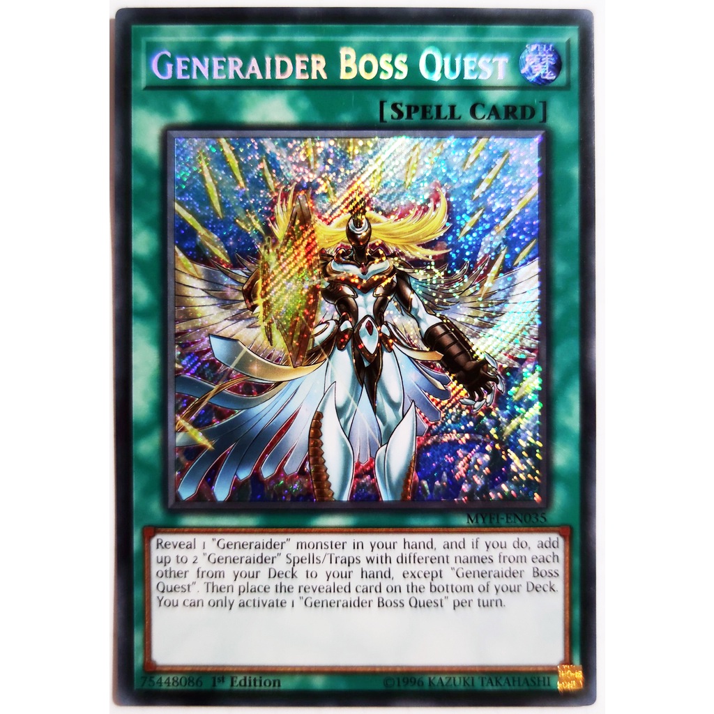 [Thẻ Yugioh] Generaider Boss Quest |EN| Secret Rare