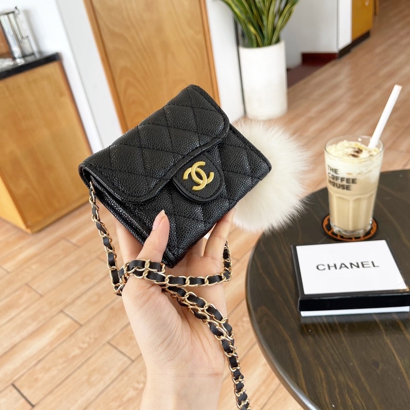 Ví Mini Da hạt kèm dây đeo chéo fullbox