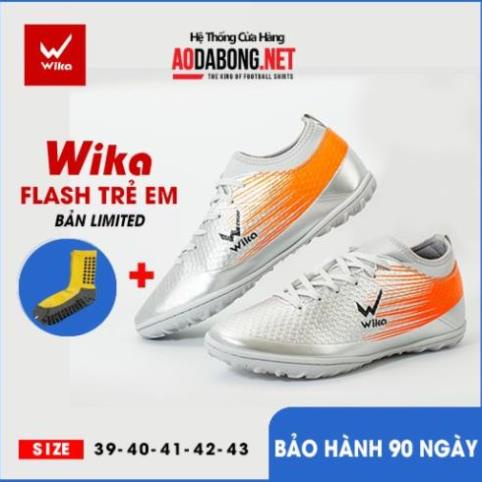 Giầy thể thao, Giầy đá bóng trẻ em chính hãng Wika Flash cao cấp bên đẹp. Tặng tất