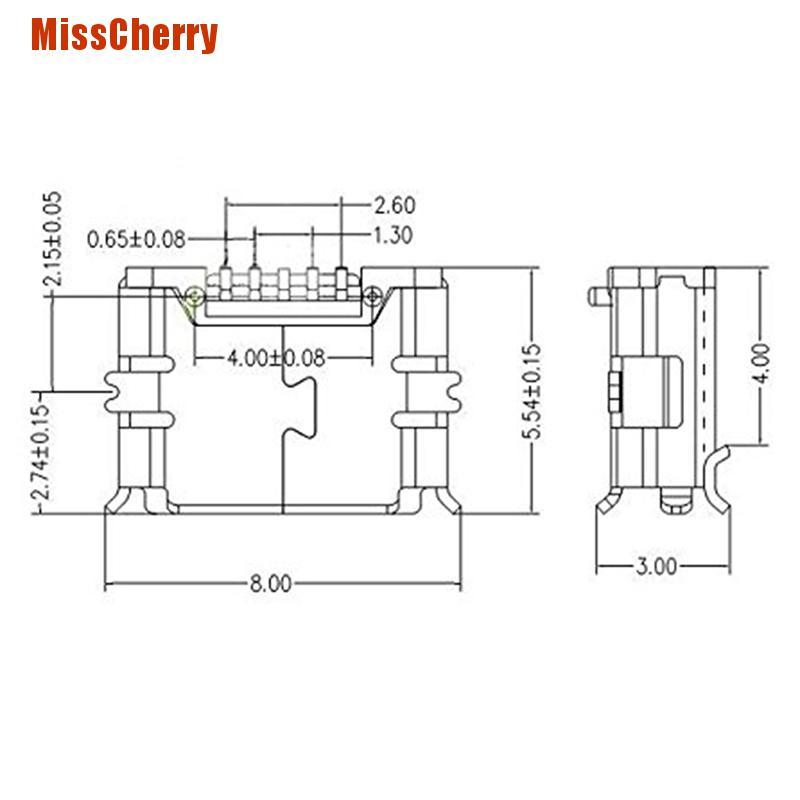 Bộ 20 ổ cắm micro usb type b 5-pin 180 chất lượng cao