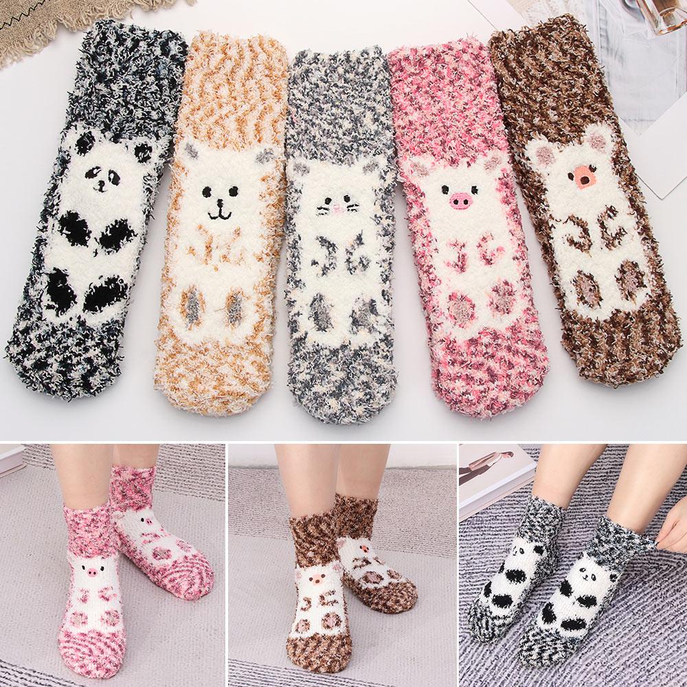 Vớ Nhung San Hô Dày Mềm Mại Thoáng Khí Thời Trang