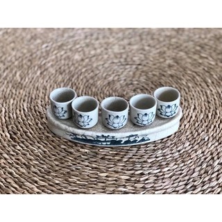 Bộ chén kỉ, bộ kỷ thờ men rạn đen