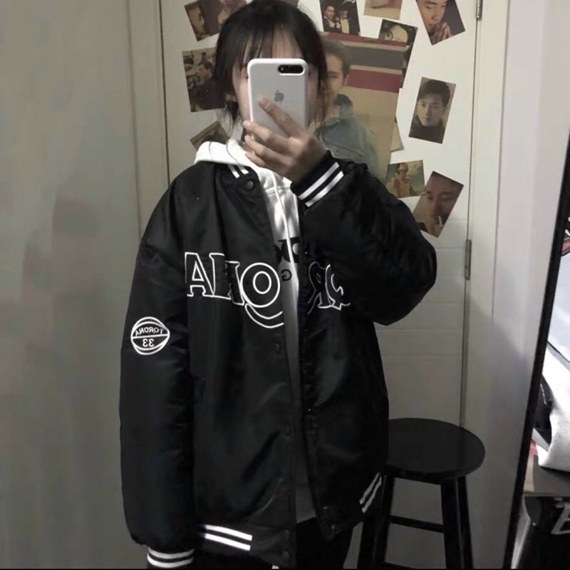 Áo Khoác Bomber Nam thêu chữ SUPREME - vải dù 2 lớp - form rộng unisex