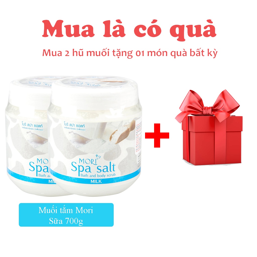 Muối tắm Spa Mori sữa tươi 700gr Salt Bath- Milk
