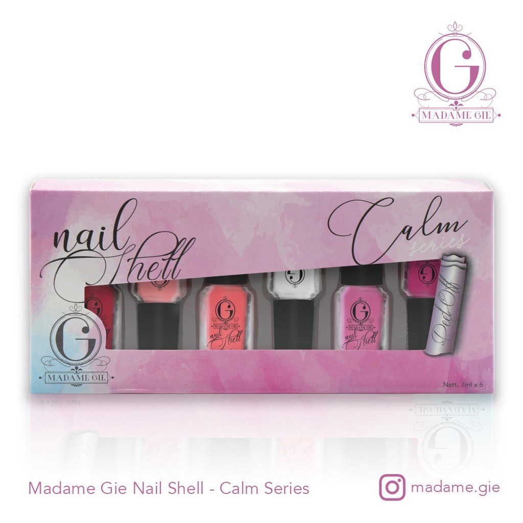 (Hàng Mới Về) Set 6 Lọ Gel Lột Mụn Đầu Đen Madame Gie Kutek N-Shell