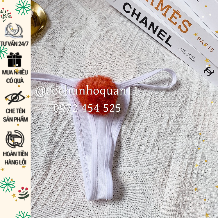 CK118 - Quần lót thun lưới có đuôi thỏ siêu gợi cảm -cochunhoquan11