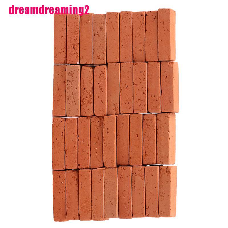 Bộ 50 Mô Hình Gạch Thu Nhỏ Tỉ Lệ 1 / 16 Dùng Để Trang Trí Tiểu Cảnh