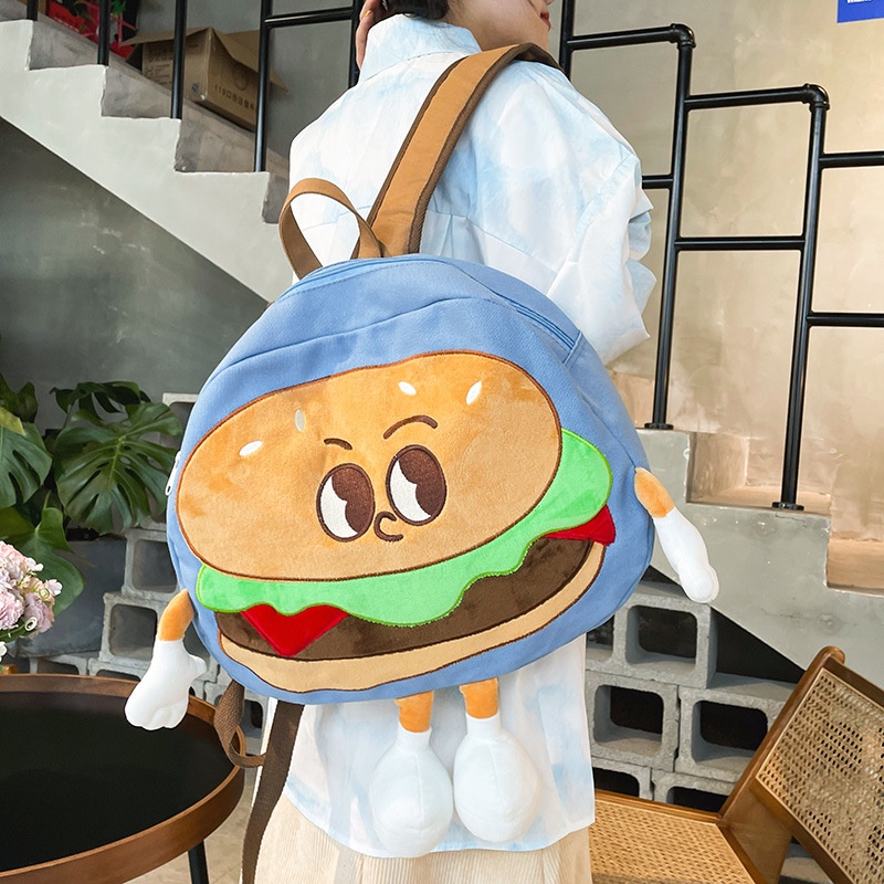 Balo Đi Học In Hình Hoạt Hình Hamburg 2022 Dễ Thương Phong Cách Hàn Quốc Mới Cho Nữ
