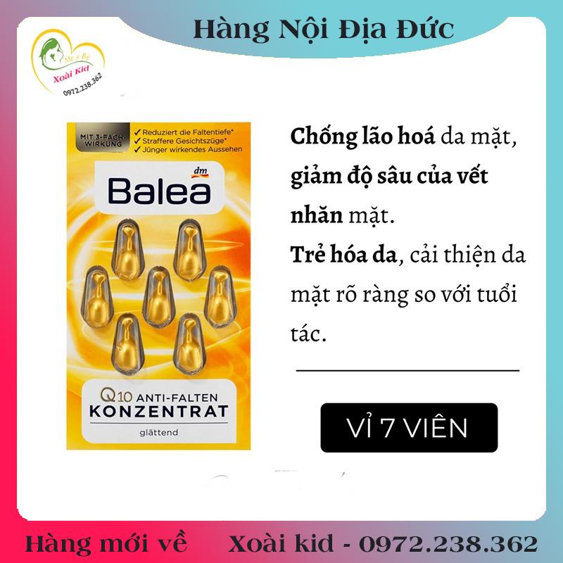 [auth] Viên nang dưỡng da Balea Đức giúp mềm mịn, dưỡng sáng - Date mới Đủ Bill