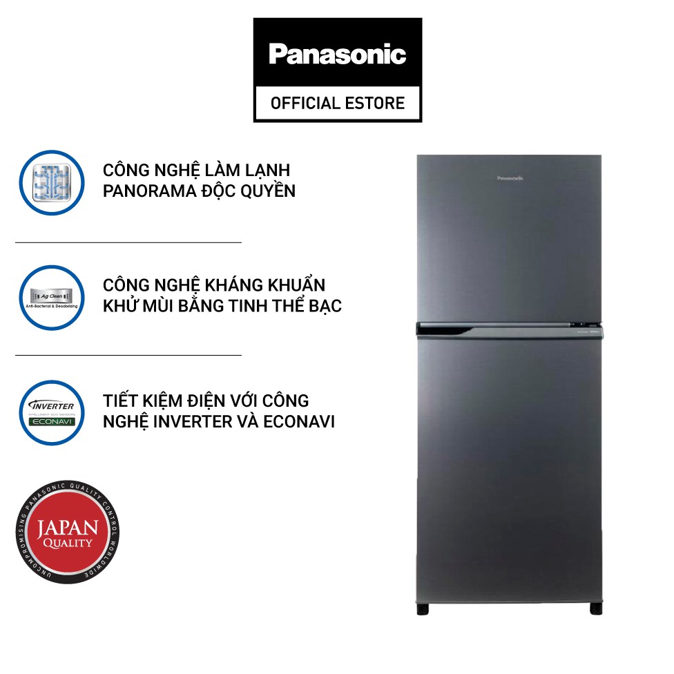 [Mã ELMALL1TR5 giảm 6% đơn 3TR] - Tủ Lạnh 2 Cánh Panasonic 234 Lít NR-BL26AVPVN - Hàng Chính Hãng