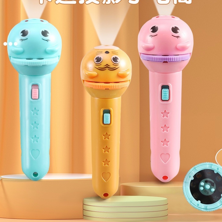 Đèn pin chiếu hình cho bé 24 hình động vật vui nhộn, giá sỉ./ Chiếu Đèn Flash 24 Inch Cho Bé