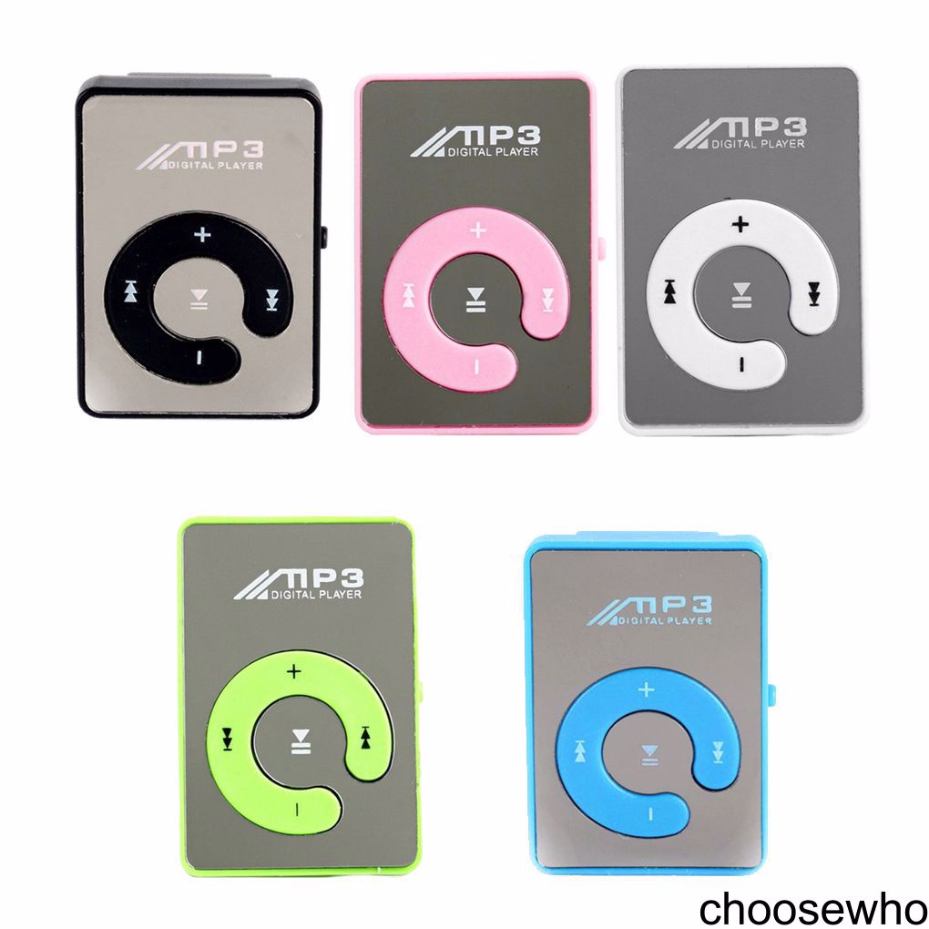Mirror Clip USB MP3 Player Sport Support 8GB TF Card Portable Mini Music Media Player