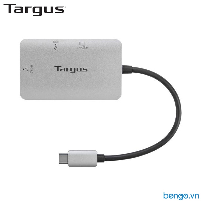 Cổng Chuyển TARGUS 3 In 1 USB-C To USB-A + USB-C + HDMI 4K - ACA948AP-51