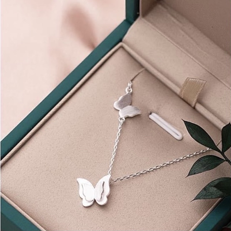 Dây chuyền bươm bướm Bạc ta - Dây chuyền nữ Bươm bướm bạc ta - Vàng Bạc Khải Khải