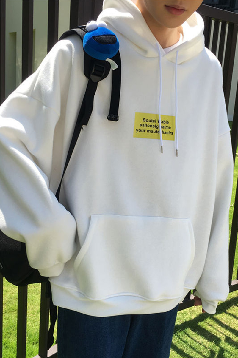 Áo Hoodie Dáng Rộng Màu Trơn Thời Trang Thu Đông Cho Các Cặp Đôi | BigBuy360 - bigbuy360.vn