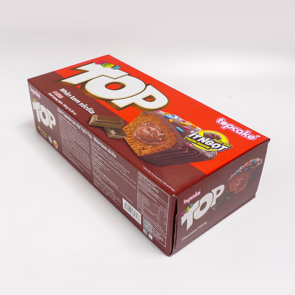 Bánh TOPCAKE Top'n top - Socola  (Hộp 180g)