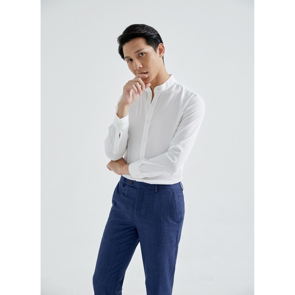 Áo sơ mi cổ tàu siêu rẻ tháng