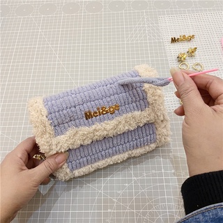 Túi len tự đan phối màu, túi handmade tự đan siêu hot tiktok set đầy đủ phụ kiện