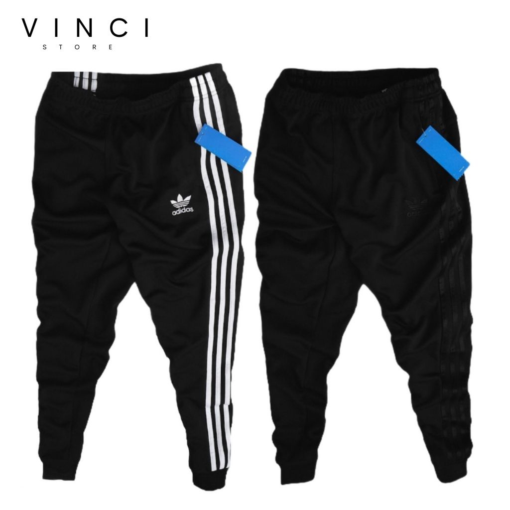 Quần Thun Nam Thể Thao Jogger Poly DAS 3 sọc Vnxk