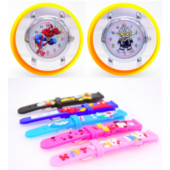 Đồng hồ đeo tay hoạ tiết Hello Kitty/công chúa Elsa đáng yêu chống nước dành cho trẻ em