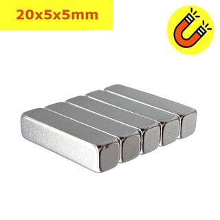 Nam châm đất hiếm 20x5x3mm, 20x5x5mm đính bảng từ
