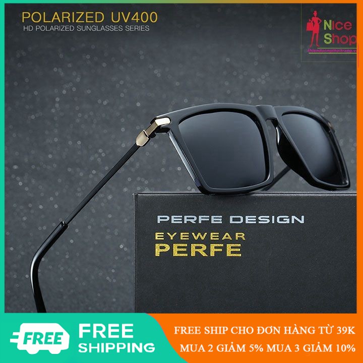 Giá Vốn - Mắt kính Perfe phân cực gọng vuông chống chói chống ảo giác