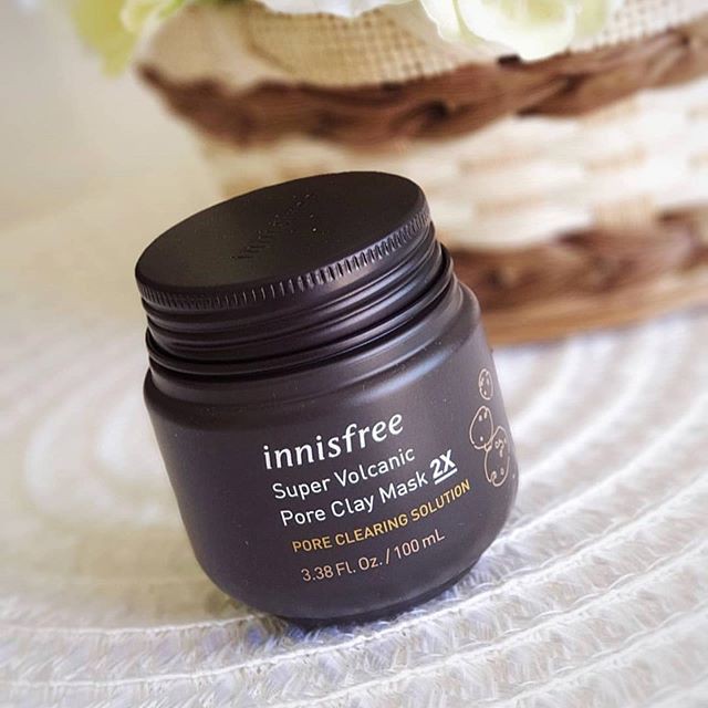 (CAMKETCHINHHANG) Mặt nạ đất sét Innisfree làm sạch nhờn, trị mụn đầu đen (100ml)