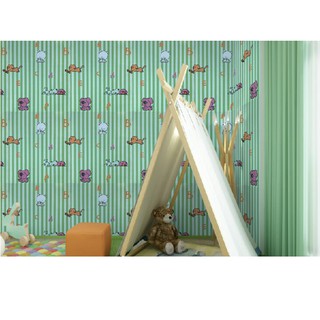 decal 1m giấy dán tường sọc chó xanh lá ( có sẵn keo )