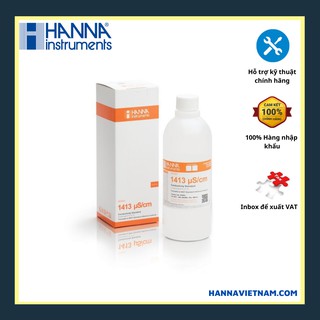 Dung Dịch Hiệu Chuẩn Độ Dẫn  (EC)  Hanna Điểm 1413 µS/cm, Chai 500mL HI7031L