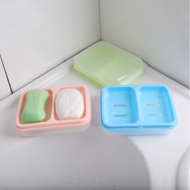 Khay đựng xà bông cục 2 ngăn