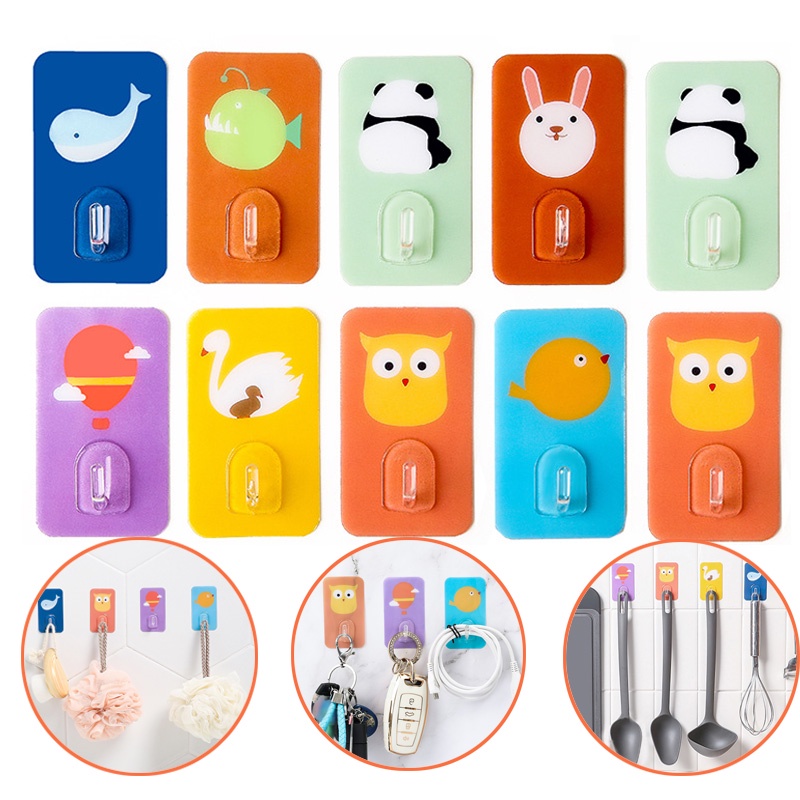 Móc Dán Tường Họa Tiết Hoạt Hình Đáng Yêu