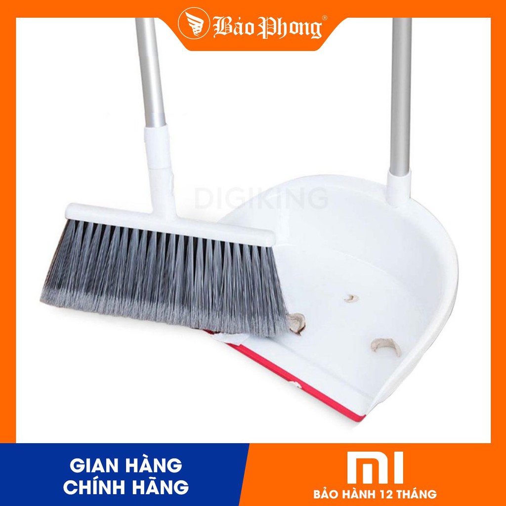 Bộ chổi xẻng thông minh XIAOMI Yijie Broom Combination YZ-03 Red Gray Cloth- Chính hãng