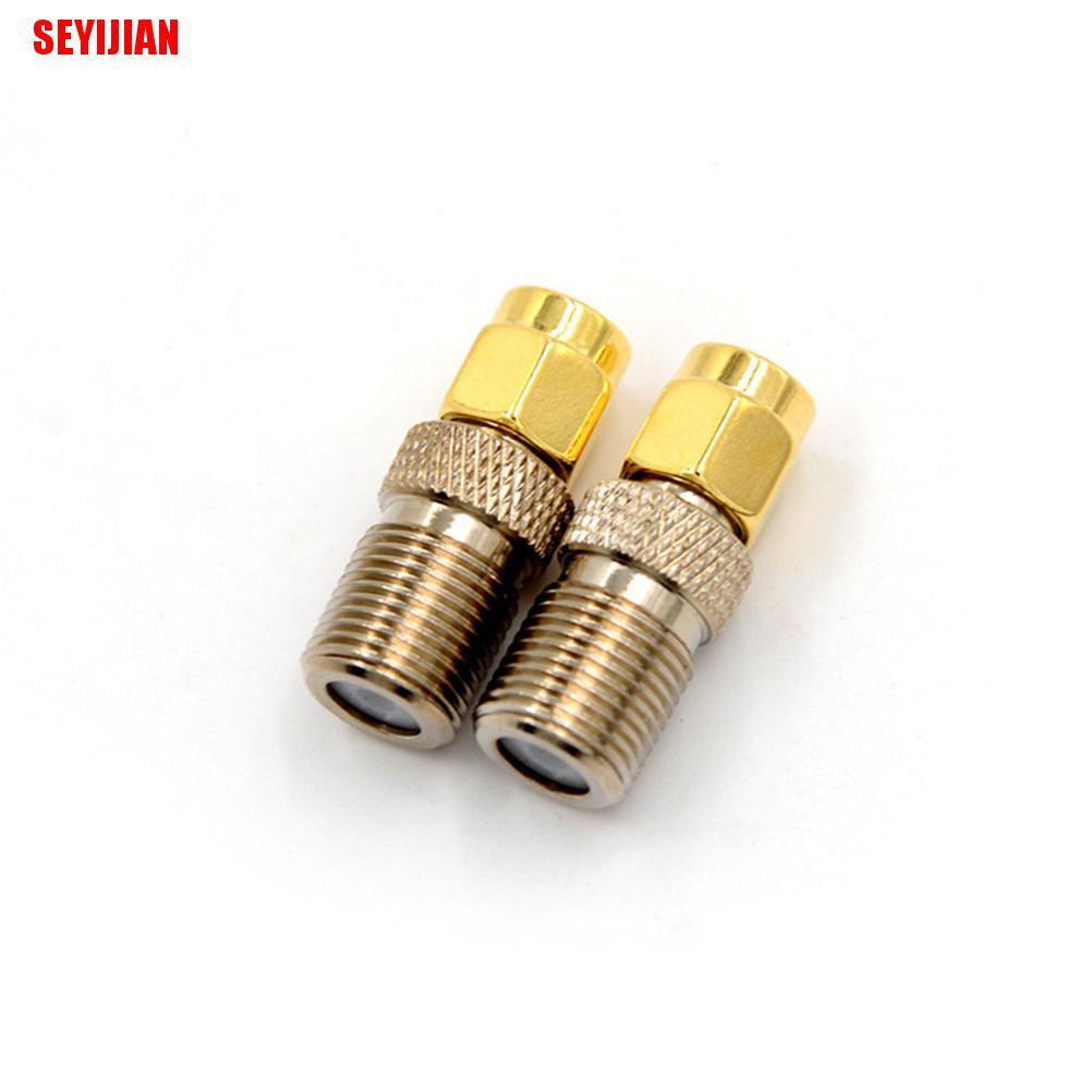 Bộ chuyển đổi đầu nối đồng trục RF Coax thẳng F Female Jack sang Sma Male