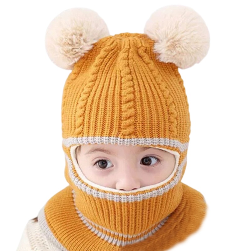 Mũ Len Che Tai Giữ Ấm Mùa Đông Cho Bé