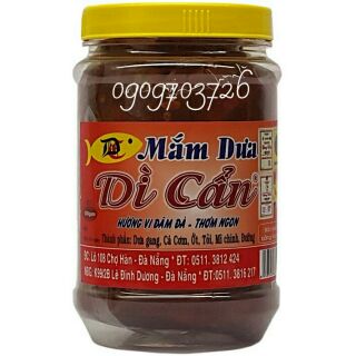 Mắm dưa gan Dì Cẩn chợ Hàn hủ 800mg