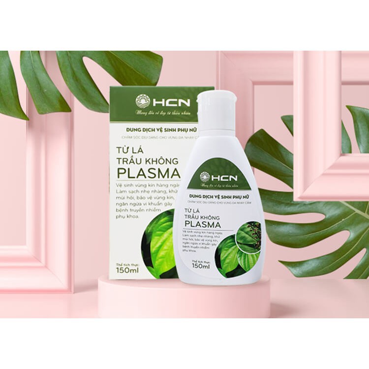 Dung Dịch vệ sinh Trầu Không Plasma 150ml- khử mùi hôi, ngăn ngừa vi khuẩn- Chống Ngứa, giúp Se khít Làm hồng