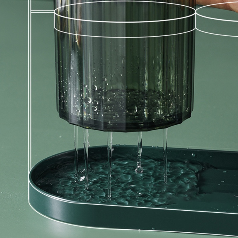 Giá Đỡ Đũa Muỗng Hai Tầng Đa Năng Có Khay Đựng Tiện Lợi Dành Cho Nhà Bếp