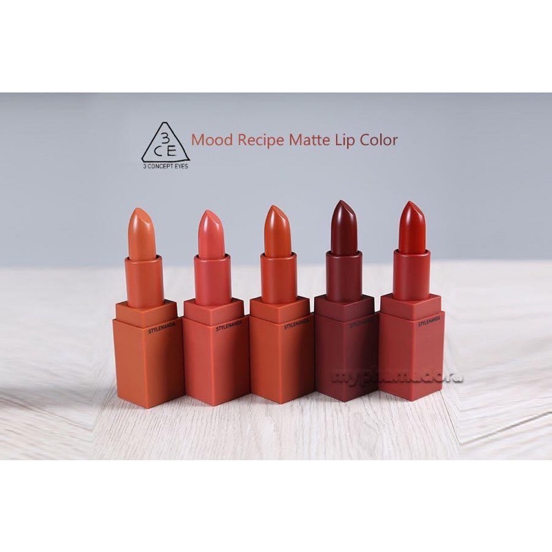 ( Minisize tách set) SON THỎI 3CE MOOD RECIPE MATTE LIP COLOR 114 115 116 117 909 | BigBuy360 - bigbuy360.vn