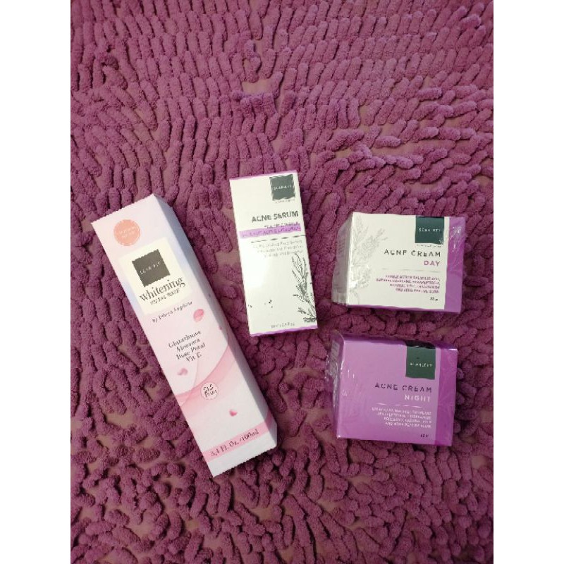(hàng Mới Về) Set 4 Kem Trị Sẹo Mụn Ngày Và Đêm Cao Cấp